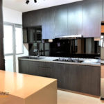 Dark kitchen theme by singapore direct carpenter