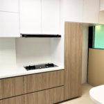 kitchen cabinet with tall unit