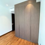 wardrobe with designer handles by singapore carpenter