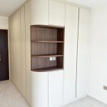 bomb shelter cabinet with open shelving
