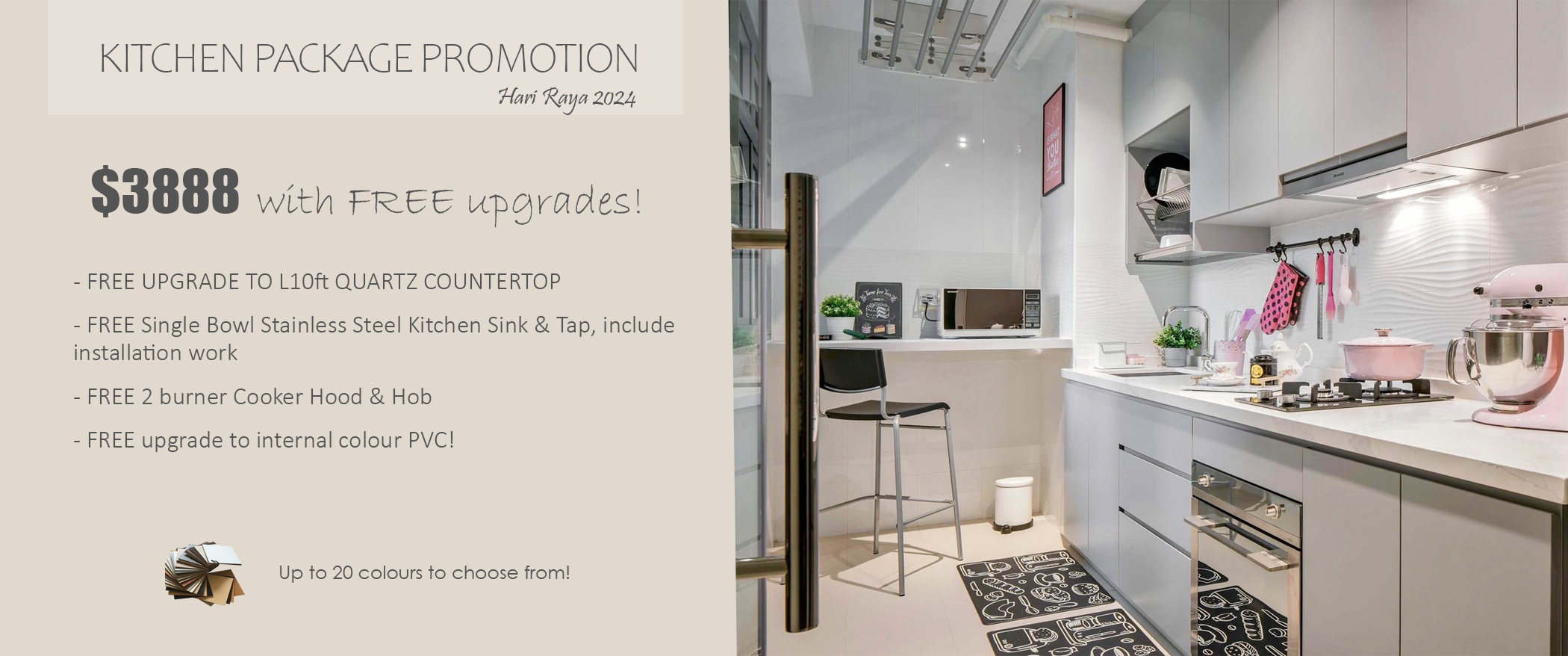 Kitchen cabinet promotion