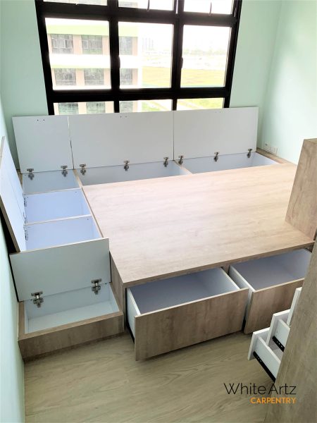 platform bed from singapore direct carpentry