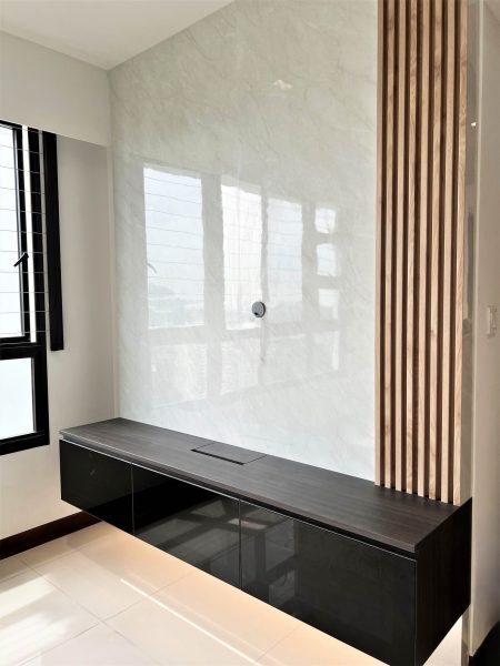 TV console cabinet by singapore carpenter